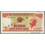 National Bank of Vietnam, specimen 10000 dong, 1990, serial number AC 0000000, (Pick 109s),