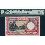 West African Currency Board, 20 shillings, 20 February 1957, serial number F/S 360141, (TBB B110, P