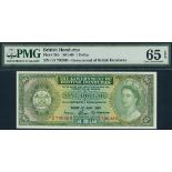 Government of British Honduras, $1, 1 July 1967, serial number G/4 799365, (TBB B127, Pick 28b),