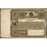 Glasgow & Ship Bank Company, Proof £1, 18- (ca 1836), (Douglas-),