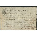 Worcester Bank (Glover, Edwards, Embury, Cross & Benbow), £10, 1 November 1792, serial number 807,