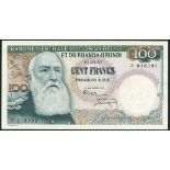 Banque Centrale du Congo-Belge et du Ruanda-Urundi, 100 francs (3), 1955,1957,1960, prefixes A,Z,AV