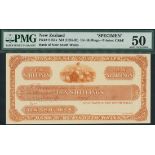 Bank of New South Wales, New Zealand, specimen 10 shillings, ND (ca 1924-), (Pick S161s),