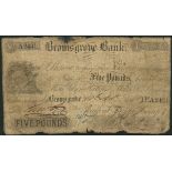 Bromsgrove Bank (Rufford, Biggs & Co), £5, 10 November 1848, serial number A2431, (Outing 342),
