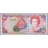 Cayman Islands Monetary Authority, $5 (2), 2005, serial numbers C/1 850066 and C/2 000066, (TBB B21