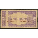 Prisoner of War Camp money, India, 1 anna, Bangalore, ND (1939-1945), (Campbell 5075, 5079),