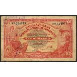 Barclays Bank (Dominion, Colonial and Overseas), 10 shillings, Salisbury, 2 January 1928, blue seri