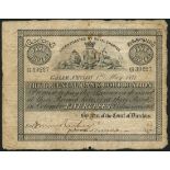 Oriental Bank Corporation, Ceylon, 5 rupees, Galle, 1 May 1877, serial number G39227, (Pick S147),