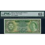 Government of Belize, $1, 1 January 1974, serial number A/1 089636, (TBB B101, Pick 33a),