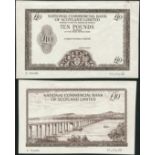 National Commercial Bank of Scotland Limited, obverse and reverse die proofs for £10, ND (1966), (B