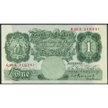 Bank of England, K O Peppiatt, £1 (3), ND (1934), suffix 18L,63U,60Z, (EPM B238, 239),