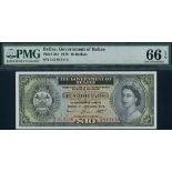 Government of Belize, $10, 1 January 1976, serial number D/2 913116, (TBB B104, Pick 36c),