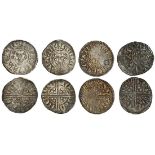 Henry III (1216-1272), ‘Long Cross’ Coinage, Pennies (4), York, Phase 2, Class 3a1, Ieremie, 1.49g,