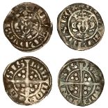 Edward I (1279-1307), New Coinage, Farthings (2), London, Class 1a, base silver issue, 0.37g, obv.+