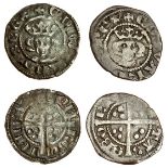 Edward I (1279-1307), Farthings (2), Class 2, fine silver issue, London, 0.44g, obv, no colon in le