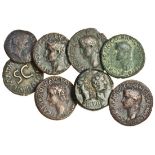 Julio-Claudian Second Brass; Augustus, Dupondius, c.17 BC, moneyer M. Sanquinius (RIC 342), a Semis