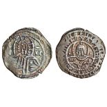 John VIII, Palaeologus (1423-48), AR Half Hyperpyron, Constantinople, facing bust of Christ, rev. f