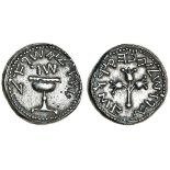 The Jewish War (66-70 CE), AR Shekel, 14.15g, year 3 (April 68-May 69), ritual chalice with pearled