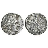 Kingdom of Egypt, Ptolemy XII (80-51 BC), AR Tetradrachm, 13.52g, Alexandria, 55-54 BC, diademed he