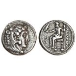 Kingdom of Macedon, Alexander III, the Great (336-323 BC), AR Tetradrachm, 17.09g, Myriandros, head