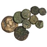 Judaea, Gaza, Antoninus Pius (AD 138-161), AE 30mm, laureate, draped and cuirassed bust right, rev.