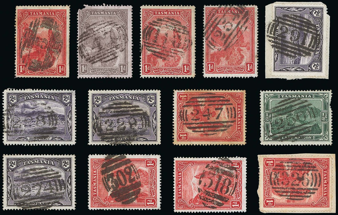 Second Numeral Cancellations 1861-1900 A collection on Pictorial values, all neatly mounted and wr