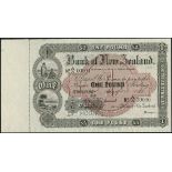 Bank of New Zealand, printers archival specimen £1, Adelaide, 18- (c1873-), serial number range A/A