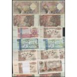 An extensive collection of more modern Algerian notes, including (Pick 126-9, 130, 133-5, 137, 138,