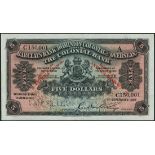 Barclays Bank (Dominion, Colonial and Overseas), Antigua, specimen proof $5, ND (1926), no serial n