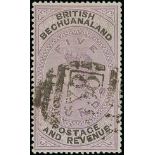 Bechuanaland British Bechuanaland 1888 (Jan.) £5 lilac and black cancelled with large part "638" ob