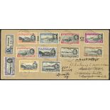 Ascension Later Issues 1946 long envelope registered to New York and redirected to Louisville,