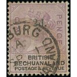 Bechuanaland British Bechuanaland 1888 (Sept.) 2d. on 2d. lilac and black, variety surcharge in gre