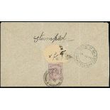 Maldive Islands 1906 (24 June) envelope to Colombo,