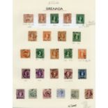 Grenada Postmarks and Cancellations Sauteurs (St. Patrick's) "C" A selection on album page