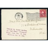 United States 1922 (13 Dec.) envelope from San Diego to Wisconsin bearing 2c. with violet