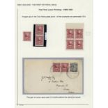 New Zealand 1898-1907 Pictorial Issue 1898 London Issue 2d. lake Pembroke Peak mint block of four f