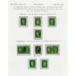 1861-64 Watermark Star Issue Clean-cut and Intermediate perf 14 to 15½ 2d. green (shades), clean-cu
