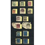 Cape of Good Hope Mafeking A selection comprising seriffed overprint on Cape 1d. on ½d. (both) and