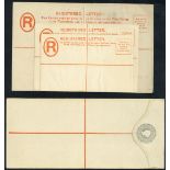 Grenada Postal Stationery Registered Envelopes A collection of unused envelopes