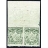 New Zealand Mount Cook Half Penny 1902 Thin, Hard "Cowan" Paper with "Single" Watermark, Perforatio