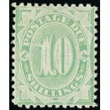 Australia Postage Due 1902-04 perforated 11 10s. dull green, part original gum