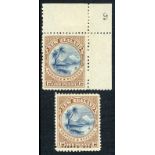 New Zealand 1898-1907 Pictorial Issue 1898 London Issue 1d. blue and yellow-brown Lake Taupo (2),