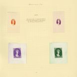 Tasmania Reprinted Chalon Die Proofs 1855 rejected 1d. complete except without "van diemen's land",