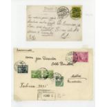 Latvia 1848-1990 collection housed in five albums contained in a carton, over 500 covers/cards/for