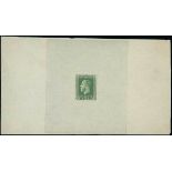 New Zealand 1915-33 King George V Issues Die Proofs Perkins Bacon 3d. proof in green on wove paper