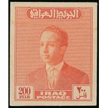 Iraq 1957-58 King Faisal II - Postage 1f. to 10f. with the prepared for use but not issued 15f., 20