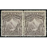 New Zealand 1898-1907 Pictorial Issue 1898 London Issue ½d. Mount Cook purple-slate horizontal pair