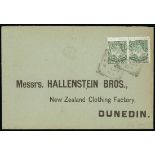 New Zealand Mount Cook Half Penny 1902 Thin, Hard "Cowan" Paper with "Single" Watermark, Mixed Perf