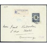 Tanganyika 1926 (19 July) envelope registered to Germany