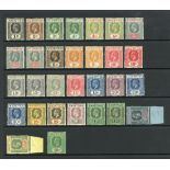Mauritius 1895-1934 mint selection (99) on stockpages, including 1895-99 1c. to 18c.,